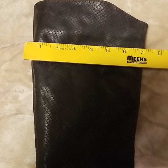 Free People x Matisse Gentry Distressed Leather Western Boots Snakeskin Embossed - Picture 11 of 13